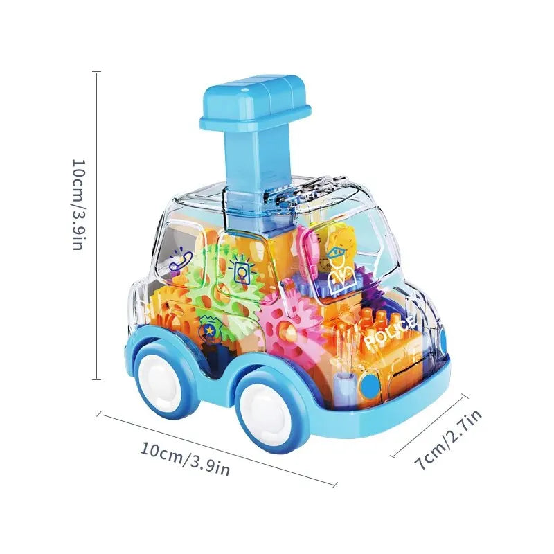 Cartoon Press Gear Car Toy
