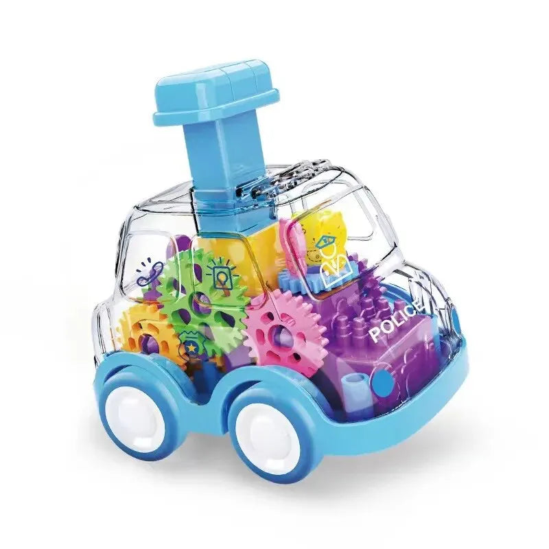 Cartoon Press Gear Car Toy